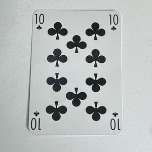 Louis Vuitton Playing Card - 10 Black Clubs